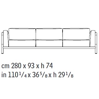 66520_ 280 x 93 x H 74 cm
