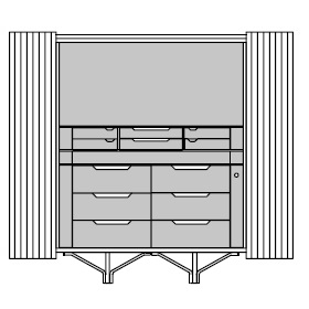 85005_ 132 x 53 x H 160 cm