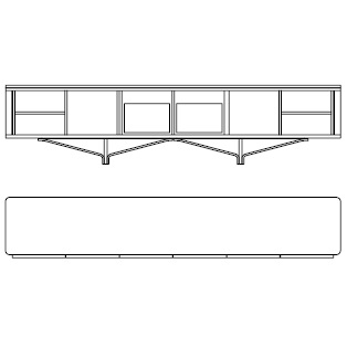 85010_ 285 x 53 x H 69 cm