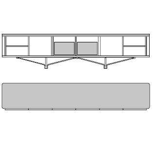 85011_ 285 x 53 x H 69 cm