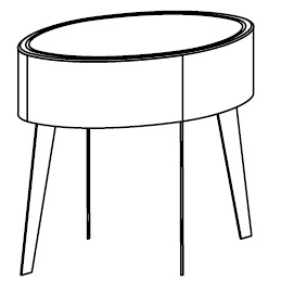 CDKE1_ 60 x 41.5 x H 59 cm