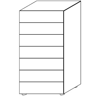 CODR1_ 68.7 x 52.6 x H 131.9 cm