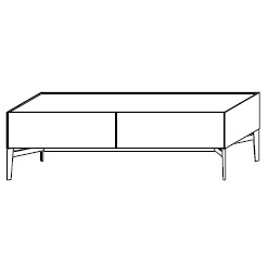 MA216A_ 181.6 x 50.1 x H 56.6 cm