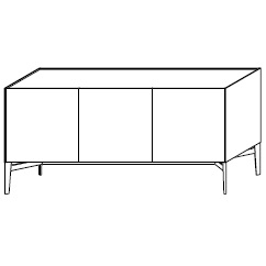 MA226A_ 181.6 x 50.1 x H 87.2 cm