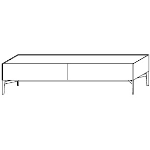 MA218A_ 241.6 x 50.1 x H 56.6 cm