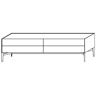 MA2X8A_ 241.6 x 50.1 x H 66.9 cm