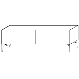 MA2Y8A_ 241.6 x 50.1 x H 76.9 cm