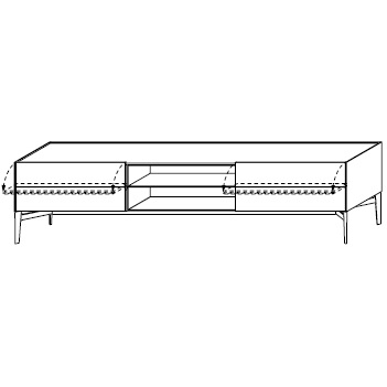 MA2X9B_ 271.6 x 50.1 x H 66.9 cm