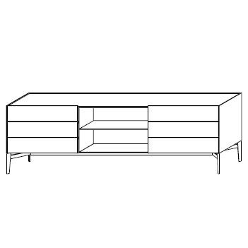 MA229B_ 271.6 x 50.1 x H 87.2 cm