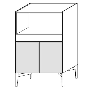 MA243B_ 91.6 x 50.1 x H 145.4 cm