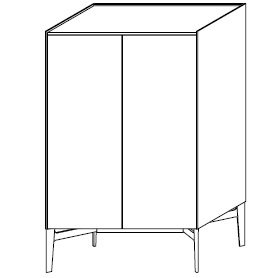 MA243C_ 91.6 x 50.1 x H 145.4 cm