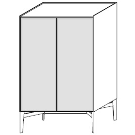 MA243D_ 91.6 x 50.1 x H 145.4 cm