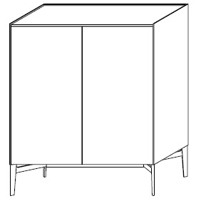 MA244C_ 121.6 x 50.1 x H 145.4 cm