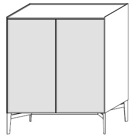 MA244D_ 121.6 x 50.1 x H 145.6 cm