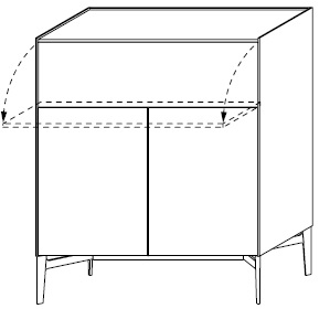 MA244E_ 121.6 x 50.1 x H 145.4 cm
