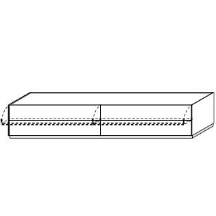 MZ2X8B_ 241 x 50.1 x H 44.4 cm