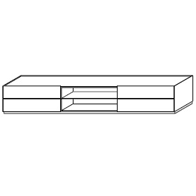 MZ2X9A_ 271.6 x 50.1 x H 44.4 cm