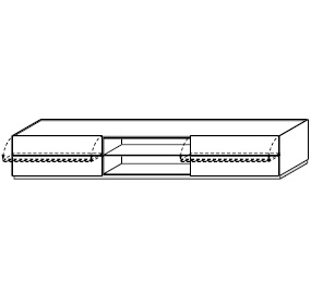 MZ2XB_ 271.6 x 50.1 x H 44.4 cm