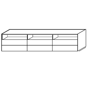 MZ229A_ 271.6 x 50.1 x H 64.7 cm