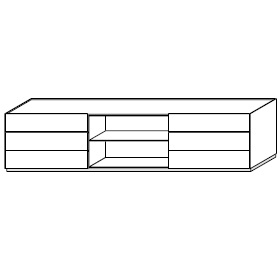 MZ229B_ 271.6 x 50.1 x H 64.7 cm