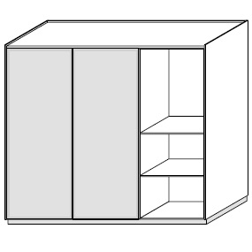 MZ24DB_ 136.6 x 50.1 x H 122.9 cm