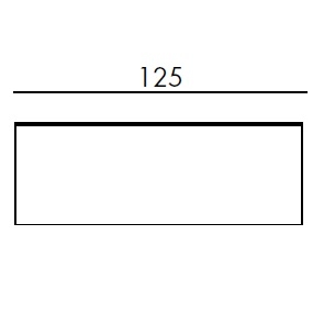 RUBEN_ 125 x 55 x H 45 cm