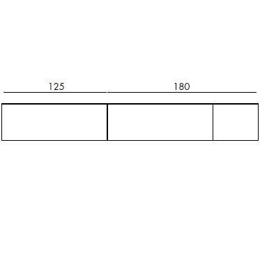 RUBEN_ (125+180) x 55 x H 45 cm