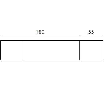 RUBEN_ (180+55) x 55 x H 45 cm