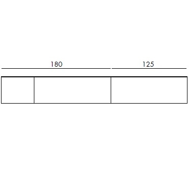 RUBEN_ (180+125) x 55 x H 45 cm