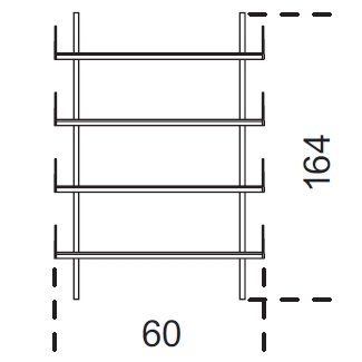 Brera_ 60 x 25 x H 164 cm (60M164)