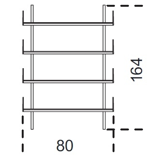Brera_ 80 x 25 x H 164 cm (80M164)