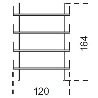 Brera_ 120 x 25 x H 164 cm (120M164)