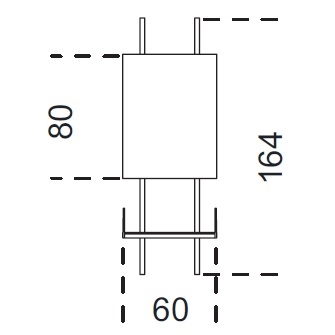 Brera_ 60 x 25 x H 164 cm (60A164)