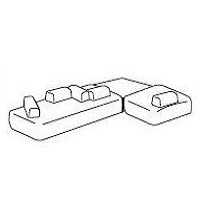 Orlando 7_ 380 x 190 x H 31/62 cm (B77D+B77A+B77E+B45Q)