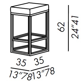 Hardy_ 35 x 35 x H 62 cm