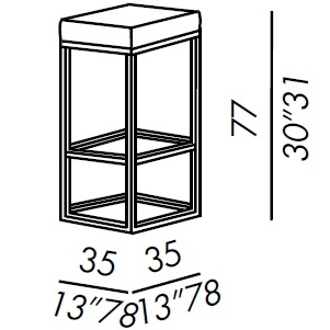 Hardy_ 35 x 35 x H 77 cm