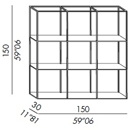 Hardy_ 150 x 30 x H 150 cm