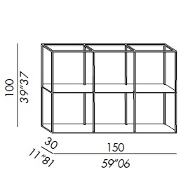 Hardy_ 150 x 30 x H 100 cm