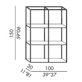 Hardy_ 100 x 30 x H 150 cm