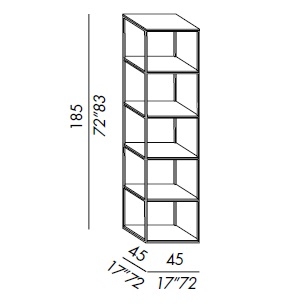 Hardy_ 45 x 45 x H 185 cm