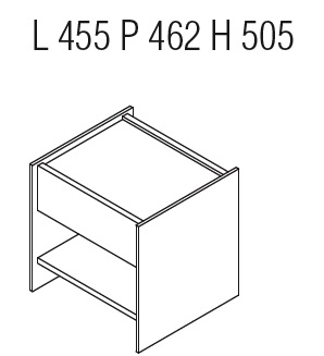 Casper CCN1_ 45.5 x 46.2 x H 50.5 cm